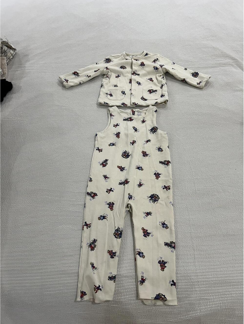 Ralph Lauren Baby Polo Bear Reversible Jacket & Overalls Set